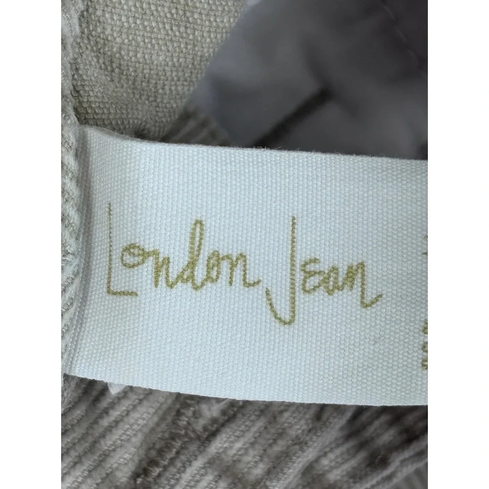 London Jean Corduroy Pants The Christie Fit Straight‎ Leg Beige Size 8